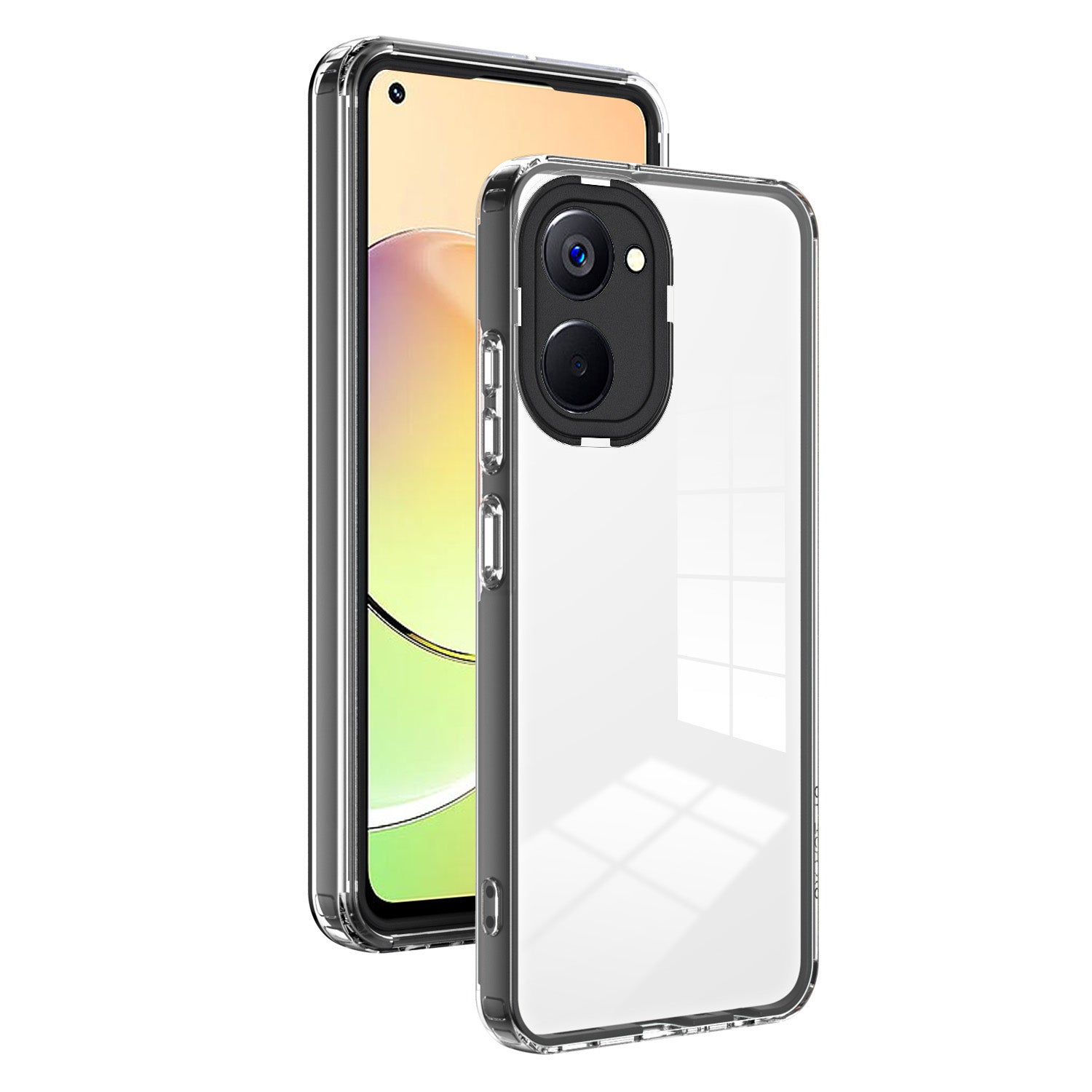 Til Realme 10 4G stødabsorberende 3-i-1 gennemsigtigt telefoncover TPU-bagplade PC-ramme PC-kamera Ringtelefon Hybrid-etui Til Realme 10 4G stødabsorberende 3-i-1 gennemsigtigt telefoncover TPU-bagplade PC-ramme PC-kamera Ringtelefon Hybrid-etui